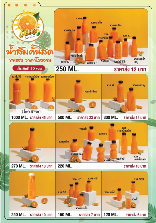 รับสมัครตัวแทนขายน้ำส้ม ขายเรทราคาส่ง กำไรงาม